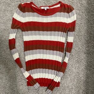 Madewell Striped Long Sleeve Sweater